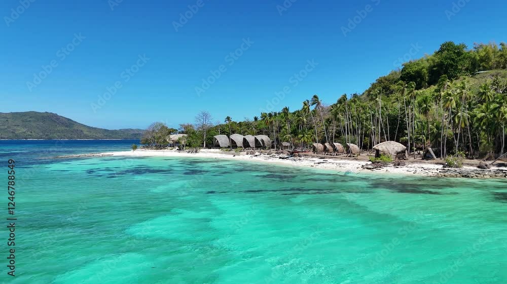 4K Aerial View of a beach in Palawan, Philippines 4K Aerial View of a beach in Palawan, Philippines