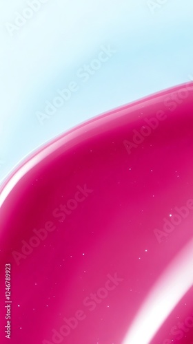 Glossy Pink Abstract: A mes...