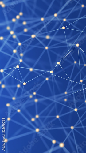 Complex network of interconnected nodes forming a futuristic tpms (triply periodic minimal surface) structure, representing advanced technology, nanotechnology, or scientific research photo