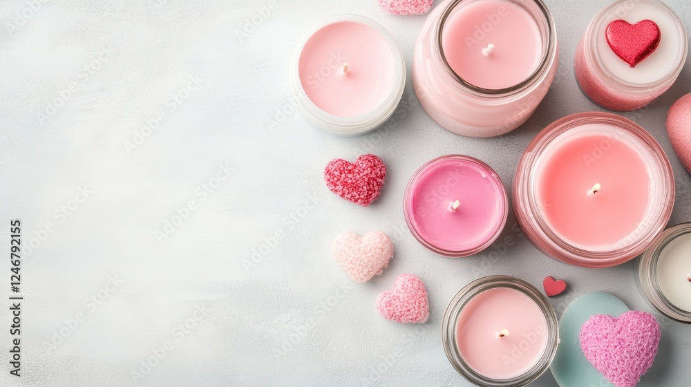 Create a Romantic Atmosphere Home Valentine's Day Scented Candle Collection Cozy Space Inviting Feel Valentine's Day Essence Create a Romantic Atmosphere Home Valentine's Day Scented Candle Collection Cozy Space Inviting Feel Valentine's Day Essence