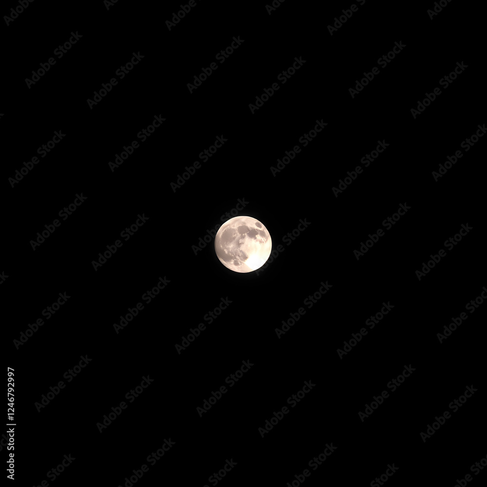 A view of moon at night blank background A view of moon at night blank background