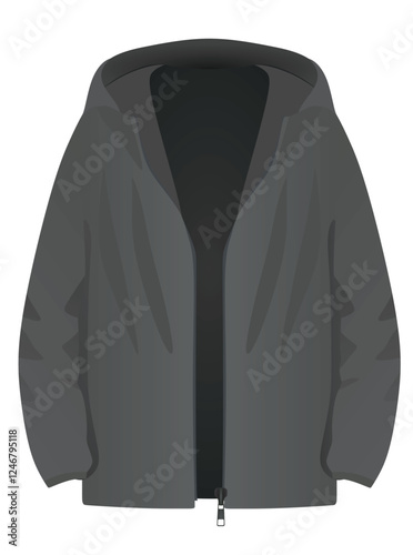 Male  grey jumper. vector illustration
