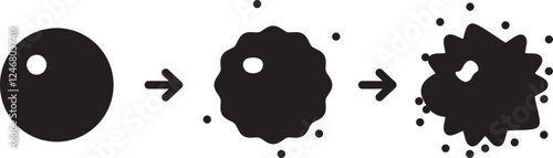 Oxidative Stress icon , vector illustration