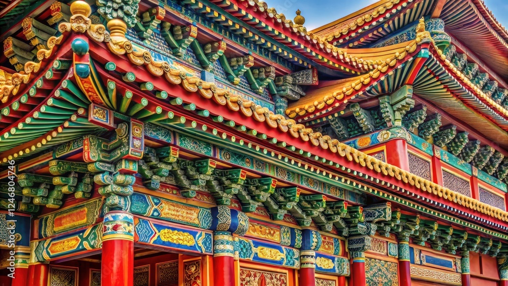 Ancient China's breathtaking architectural details and traditional patterns create stunning oriental backgrounds; rich textures, Asian design. Ancient China's breathtaking architectural details and traditional patterns create stunning oriental backgrounds; rich textures, Asian design.