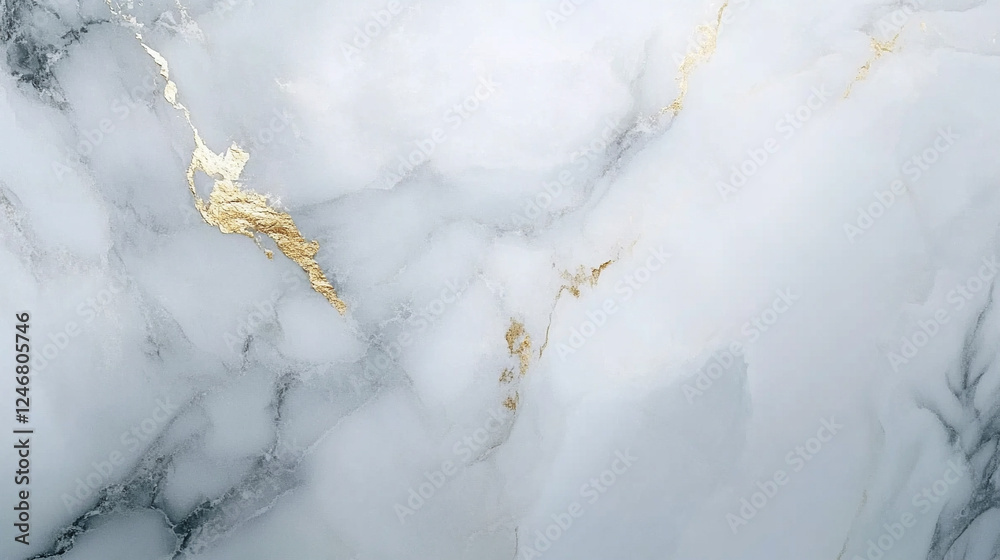 Fototapeta premium Biały ekskluzywny marmur, delikatny wzór, dekoracja płytka generative ai 