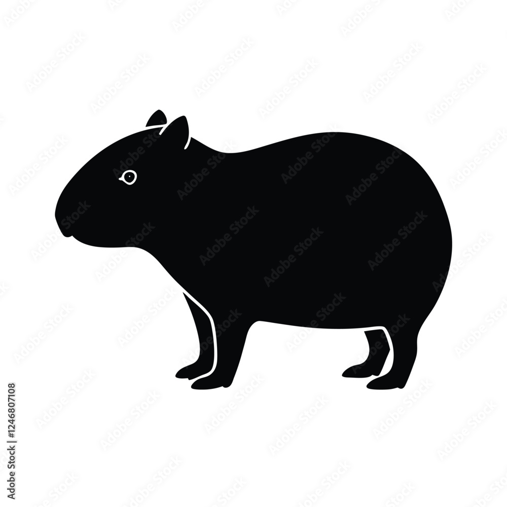 Obraz premium vector illustration of a cartoon rat