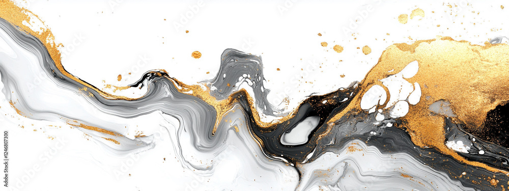 Fototapeta premium Biały ekskluzywny marmur, delikatny wzór, dekoracja płytka generative ai