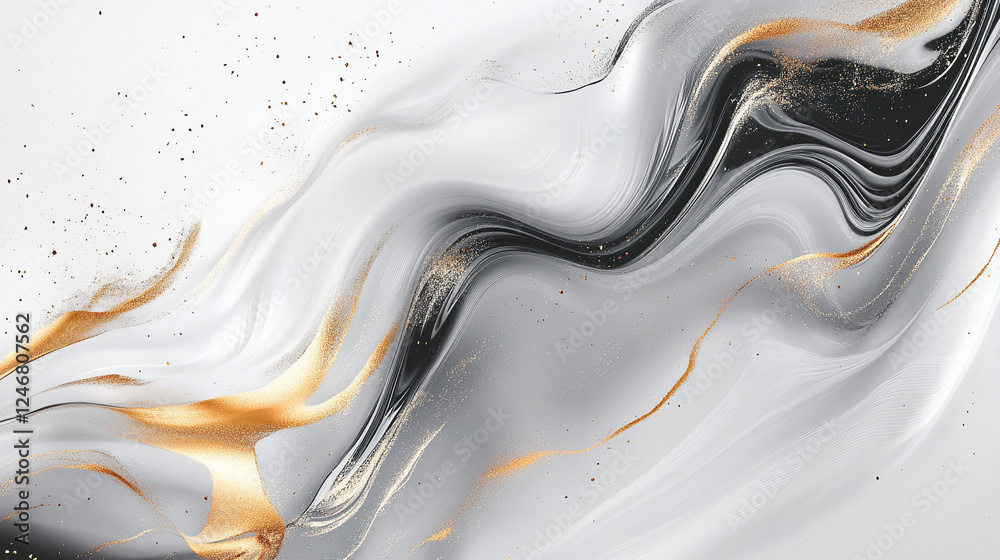 Naklejka premium Biały ekskluzywny marmur, delikatny wzór, dekoracja płytka generative ai