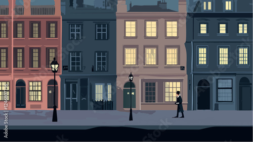 Sherlock Holmes on the Case- Victorian London Scene.eps