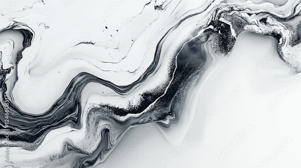 Fototapeta premium Biały ekskluzywny marmur, delikatny wzór, dekoracja płytka generative ai