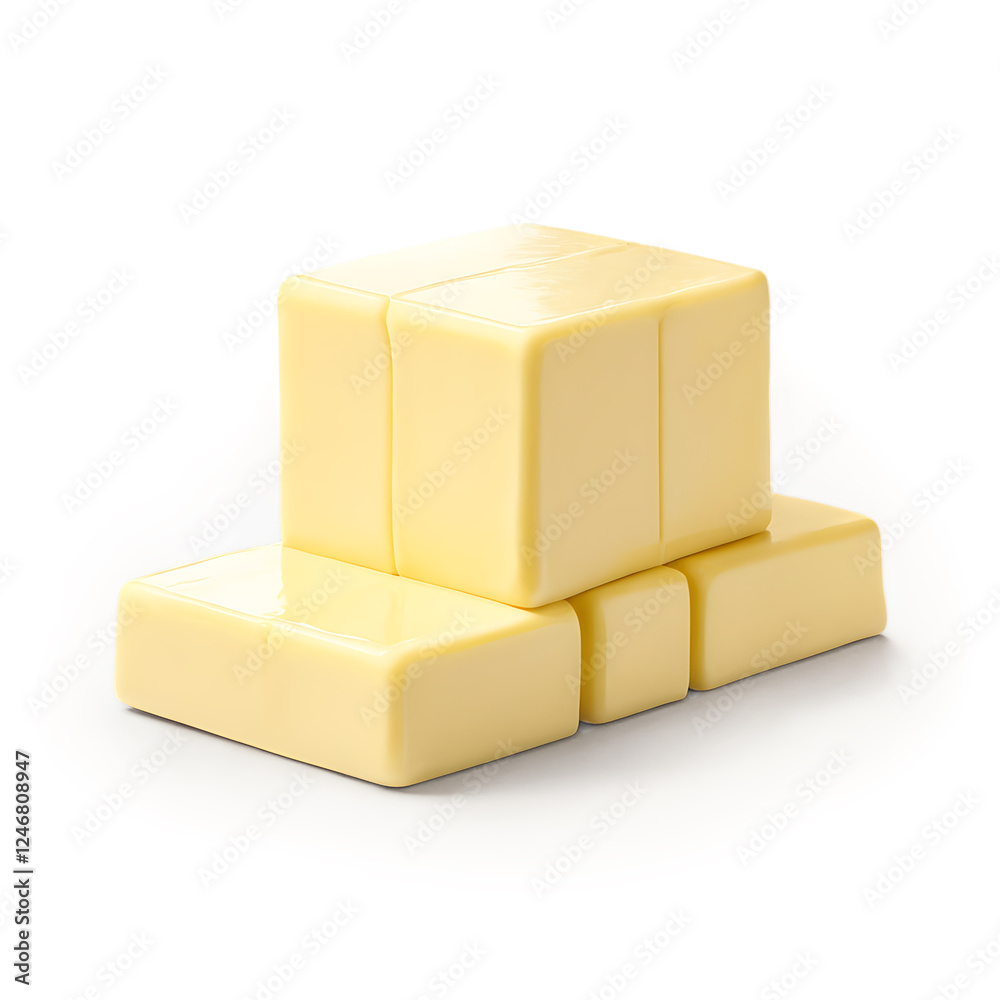 Fresh Butters , Isolated on White Background Fresh Butters , Isolated on White Background