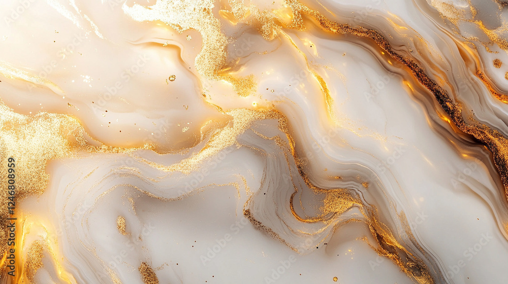 Fototapeta premium Biały ekskluzywny marmur, delikatny wzór, dekoracja płytka generative ai 