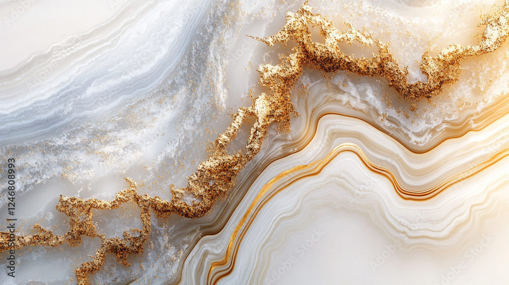 Fototapeta premium Biały ekskluzywny marmur, delikatny wzór, dekoracja płytka generative ai 