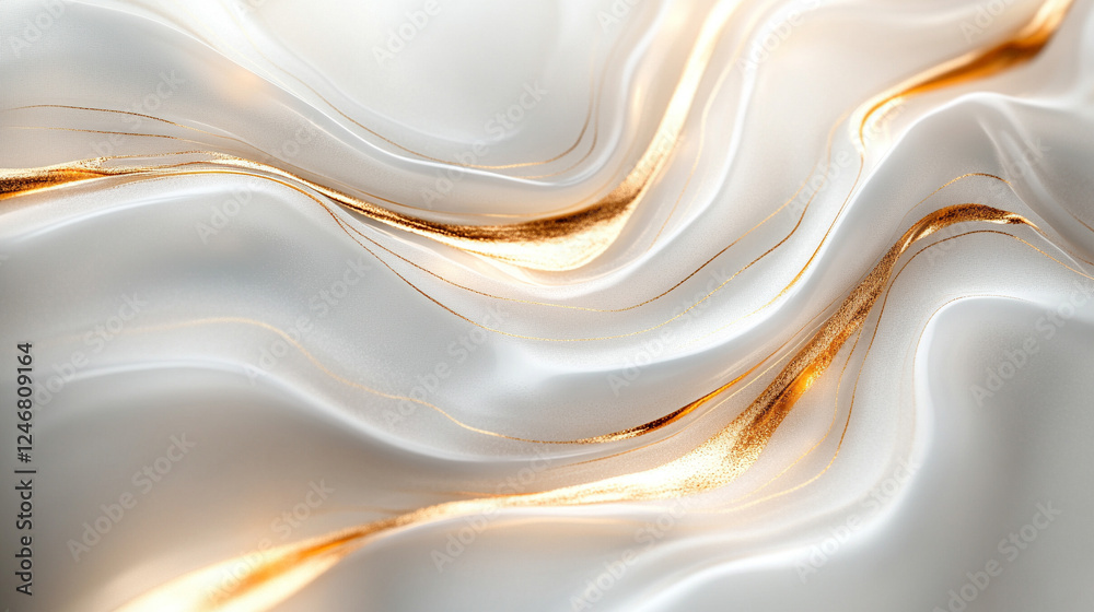 Fototapeta premium Biały ekskluzywny marmur, delikatny wzór, dekoracja płytka generative ai