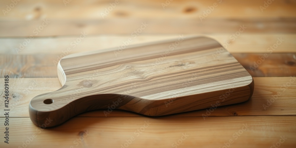 Rustic Wooden Cutting Board with Handle, Ideal for Kitchen Prep and Serving Rustic Wooden Cutting Board with Handle, Ideal for Kitchen Prep and Serving