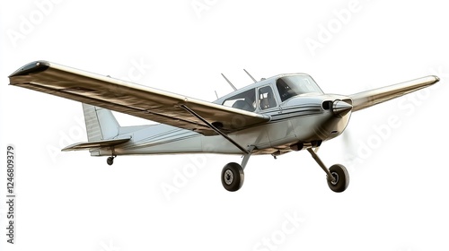 Small airplane with ribbon banner