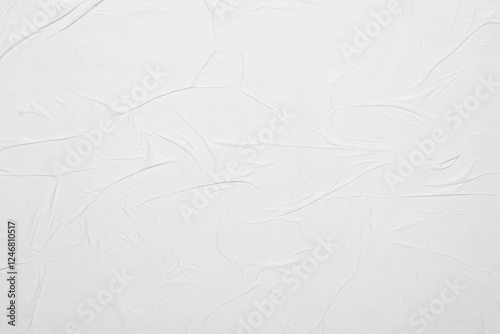 Paper with folds. Texture of white paper.