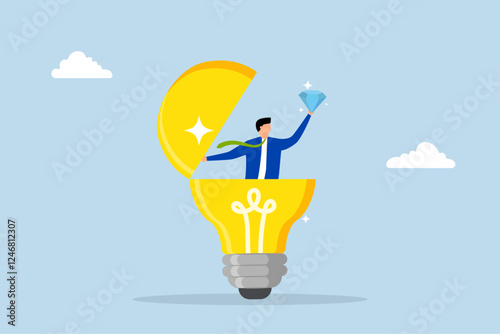 Business value, Entrepreneur uncovers invaluable gem from brilliant lightbulb concept 