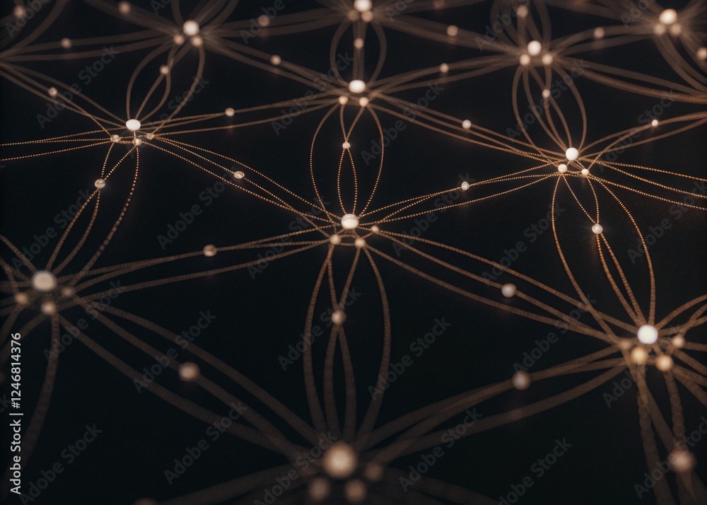 Obraz premium Artificial intelligence neural network