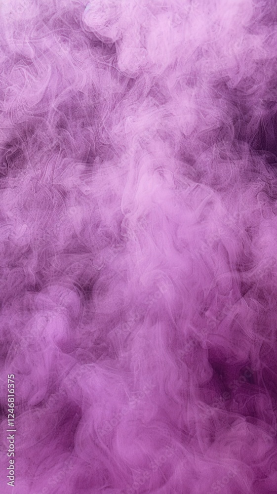 Obraz premium A soft, ethereal cloud of purple smoke swirls delicately, creating a dreamy and mystical atmosphere.