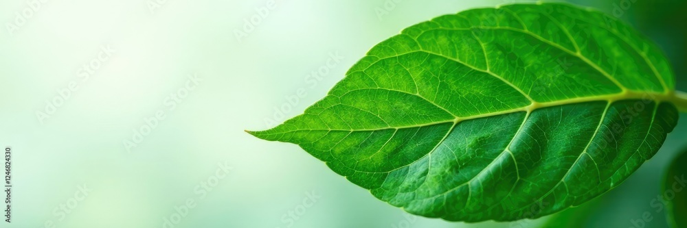 Delicate Stephania suberosa leaf, showcasing intricate veins and texture, botanical, botany Delicate Stephania suberosa leaf, showcasing intricate veins and texture, botanical, botany