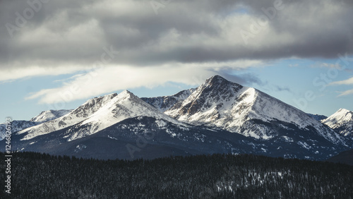 Majestic Snowy Mountains in Vail, Colorado