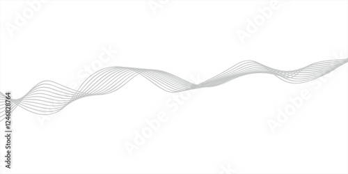 Abstract wave element for design. Digital frequency track equalizer. Stylized line art background abstract grey wave line design suitable twisted curve lines with blend effect. Abstract business wave 