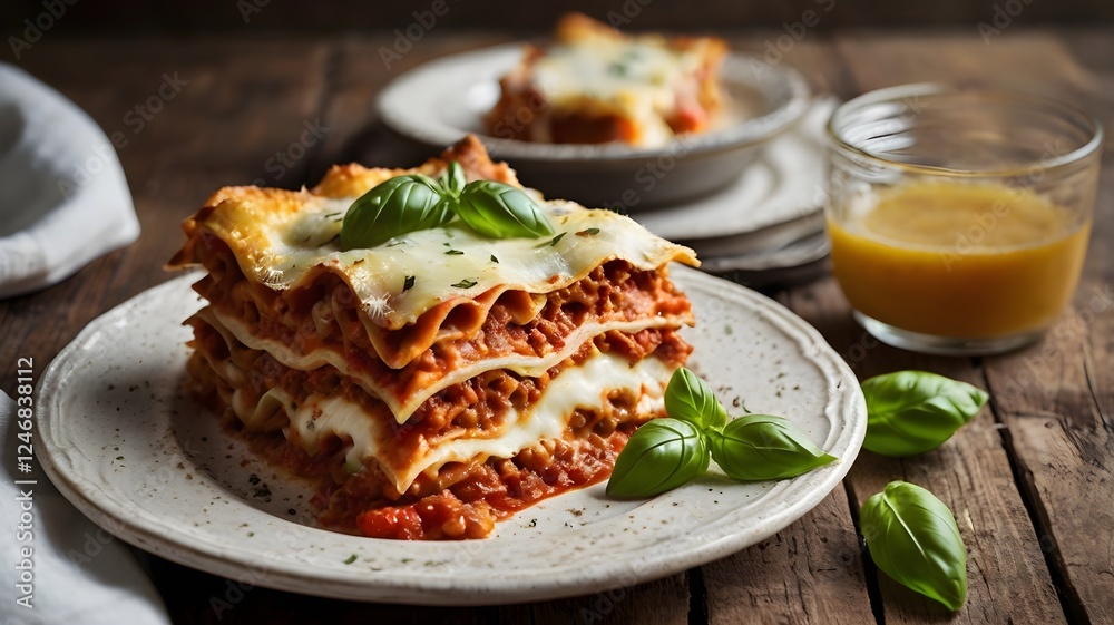 Mouthwatering Lasagna Layers Topped with Savory Tomato Sauce – Perfectly Baked Mouthwatering Lasagna Layers Topped with Savory Tomato Sauce – Perfectly Baked