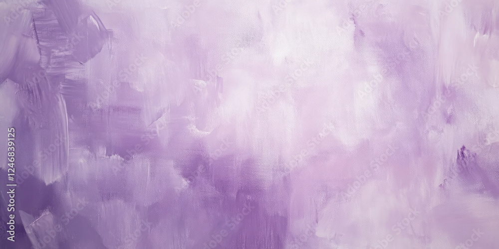 A painterly lilac abstract background with visible brushstrokes and a textured canvas look, combining different shades of purple, mauve, and soft pink in an artistic composition.