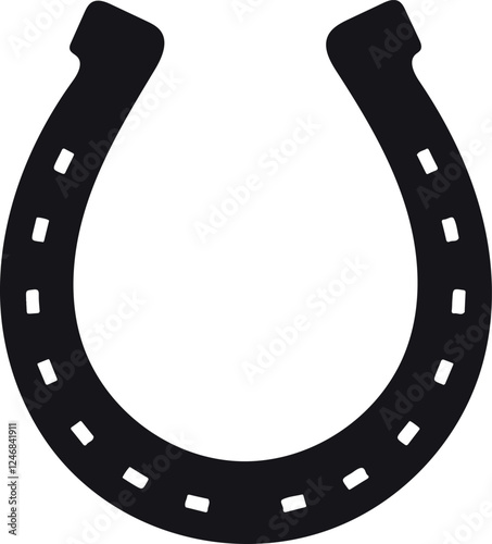 horseshoe vector illustration horseshoe icon vector silhouette