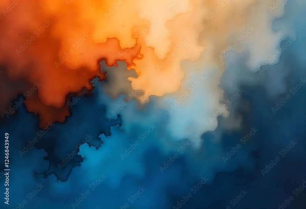 Obraz premium red smoke on black background