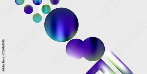 Triangles, circles, squares, rectangles design. Vector Illustration For Wallpaper, Banner, Background, Card, Book Illustration, landing page