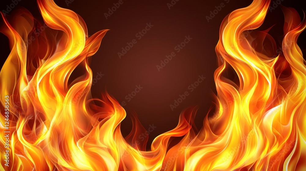 Fiery Abstract Flames Background Design Red Orange Yellow Hot Burning Fire Fiery Abstract Flames Background Design Red Orange Yellow Hot Burning Fire