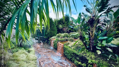 Poça da Dona Beija is a popular thermal spa in Furnas, São Miguel, Azores, featuring naturally heated mineral-rich pools surrounded by lush tropical vegetation, offering a relaxing and rejuvenating ex
