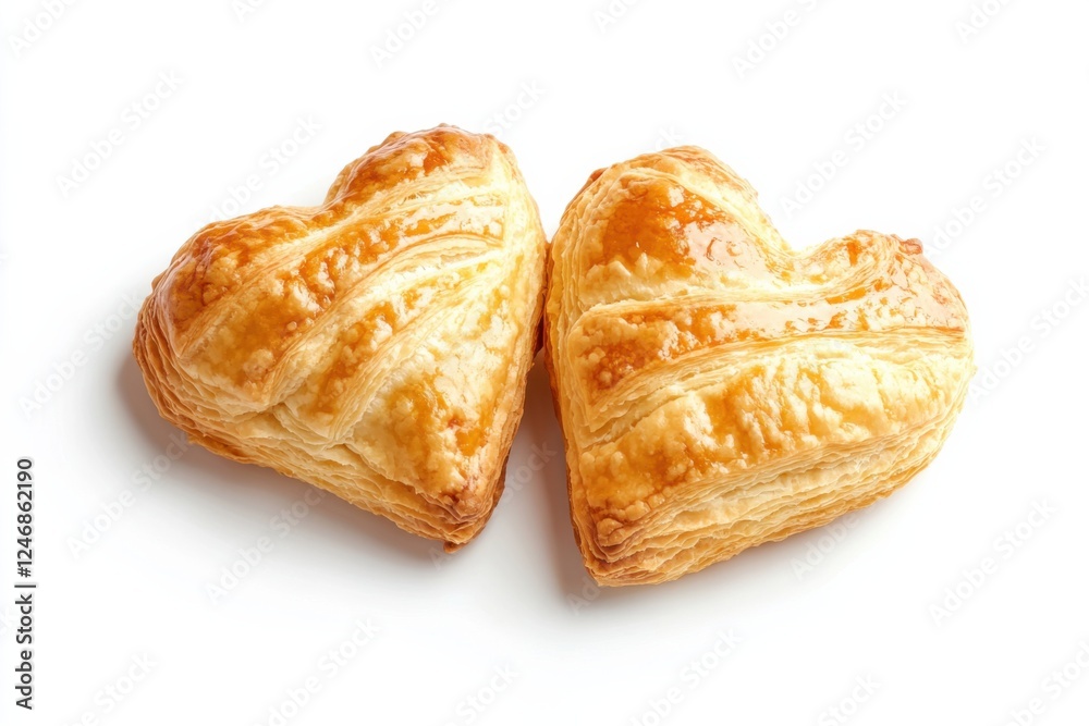 Delightful heart-shaped puff pastries perfect for sharing on Valentine’s Day or any romantic occasion