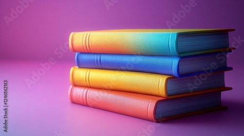 several colorful books stacked on top of each other, variety, inclusivity, diversity