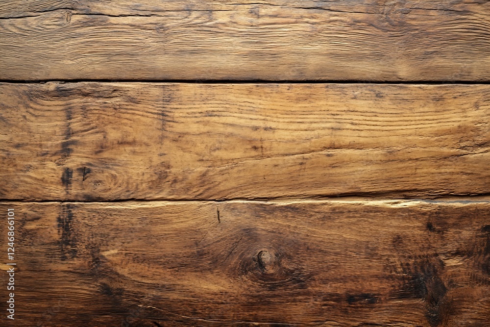 Naklejka premium Vintage Wooden Texture with Deep Grain for Rustic and Natural Design Projects : Generative AI