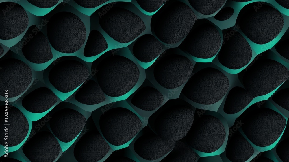 Abstract pattern of rounded shapes and shadows. Abstract pattern of rounded shapes and shadows.