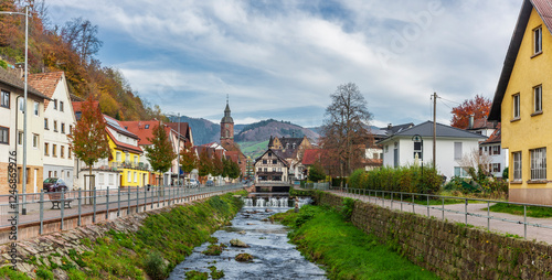 Ortsansicht von Oppenau im Schwarzwald in Deutschalnd