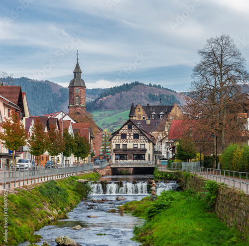 Ortsansicht von Oppenau im Schwarzwald in Deutschalnd