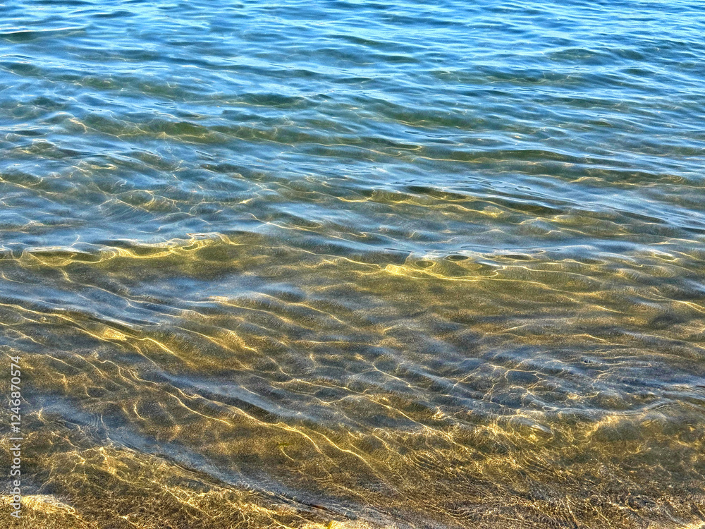 Serene ocean surface with gentle waves. Serene ocean surface with gentle waves.