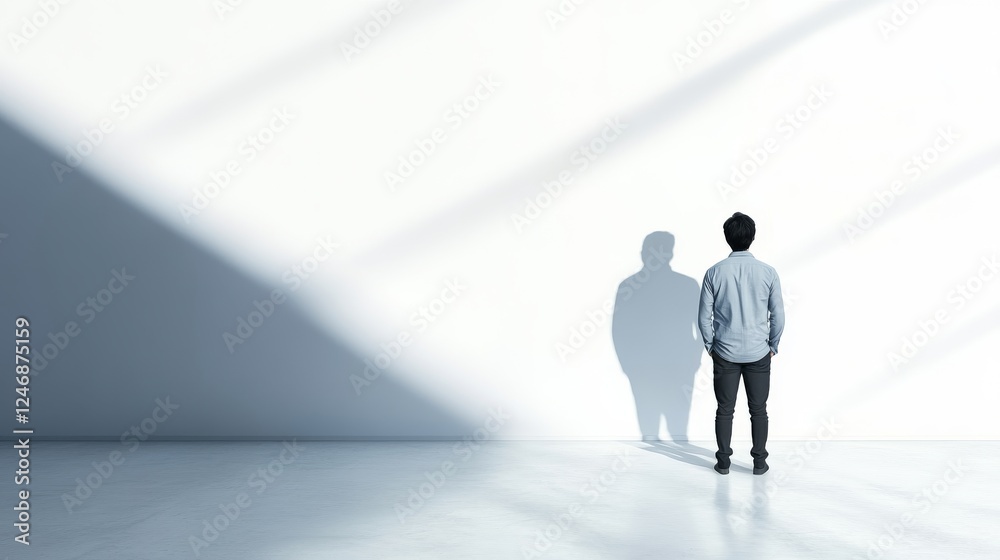 Contemplation in a minimalist space. Contemplation in a minimalist space.