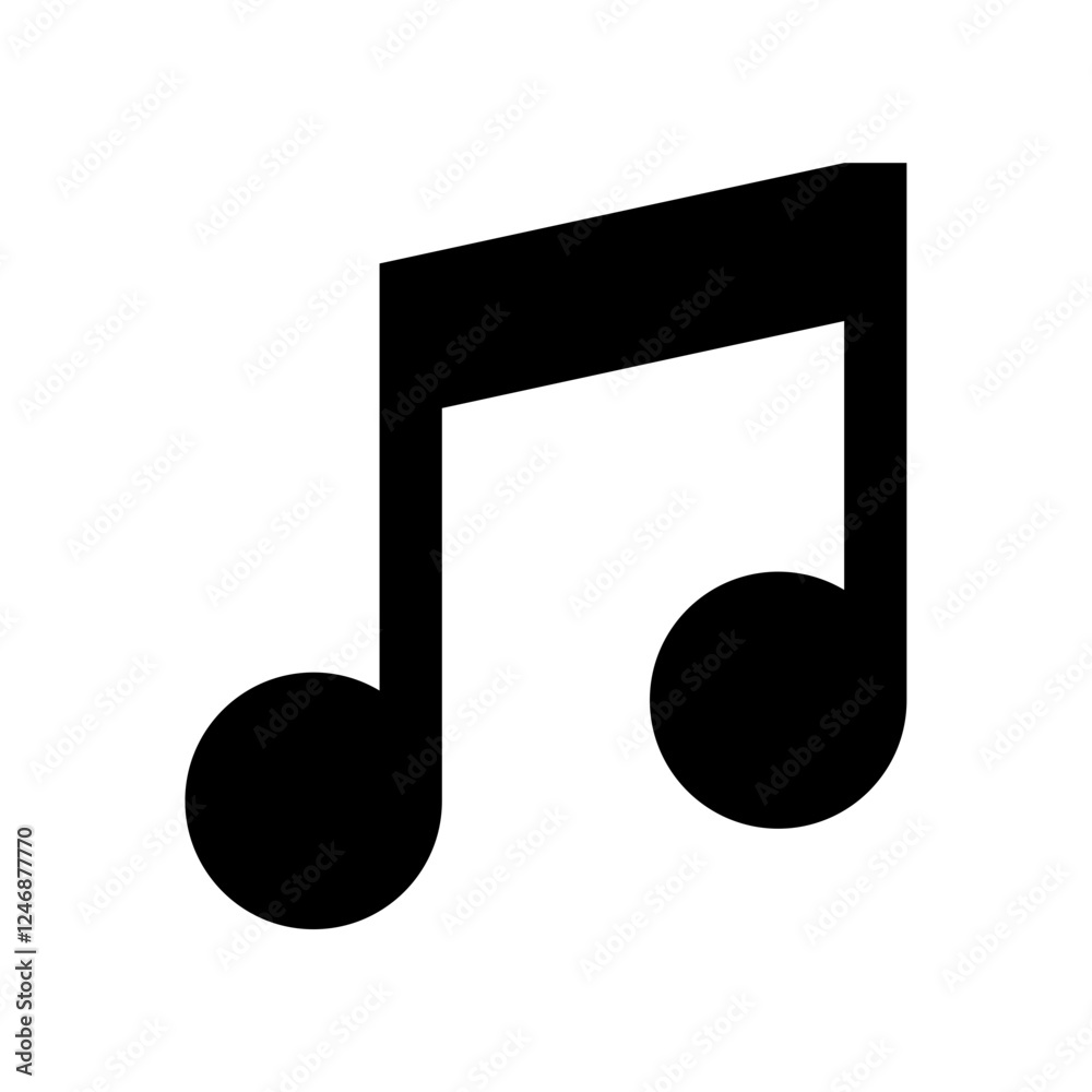 music icon isolated on transparent background