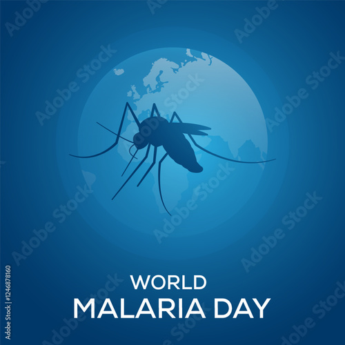world malaria day illustration background