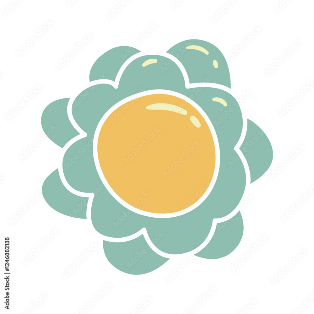 Fototapeta premium Handdrawn Abstract Flower