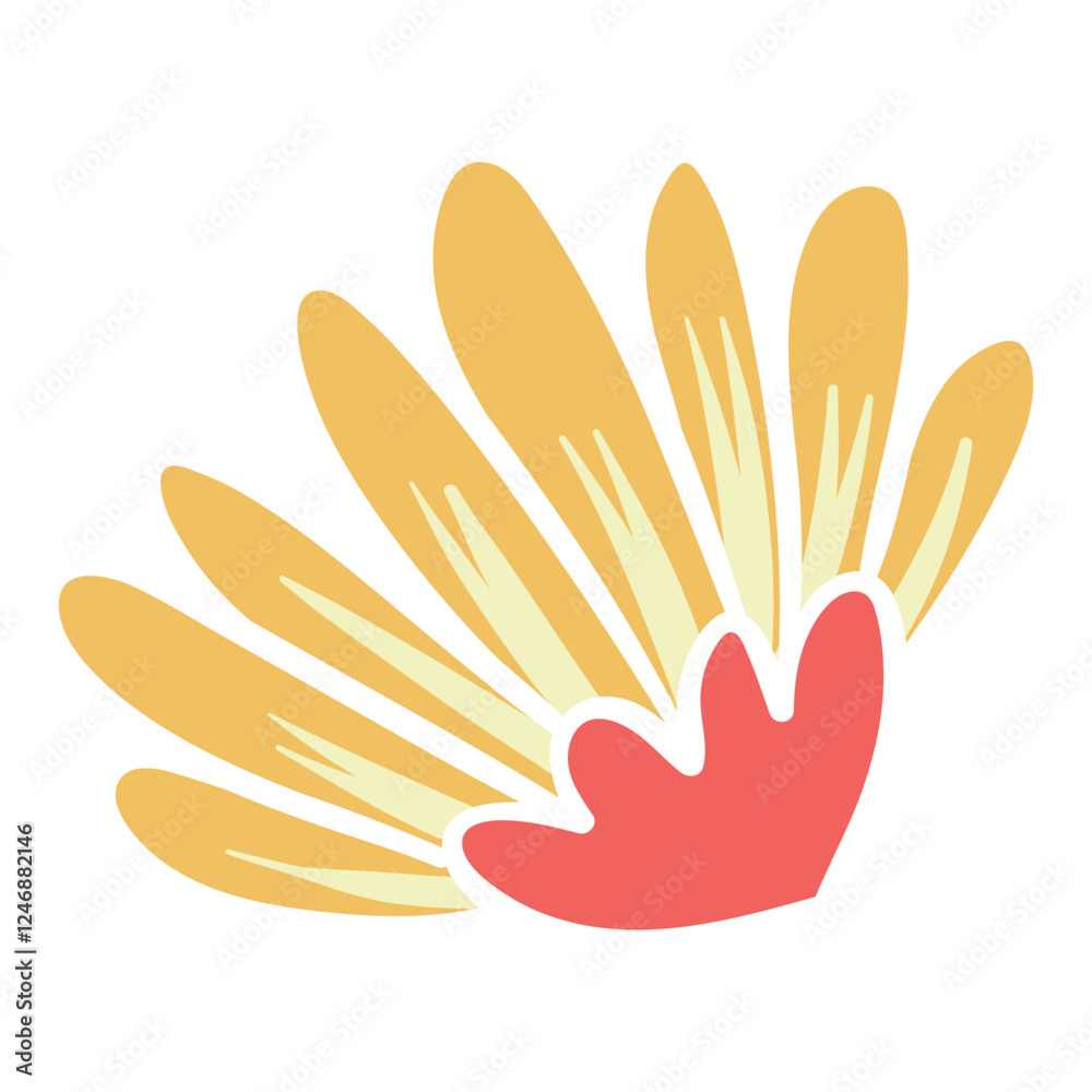 Handdrawn Abstract Flower Handdrawn Abstract Flower