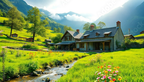 cool and beautiful natural scenery background
