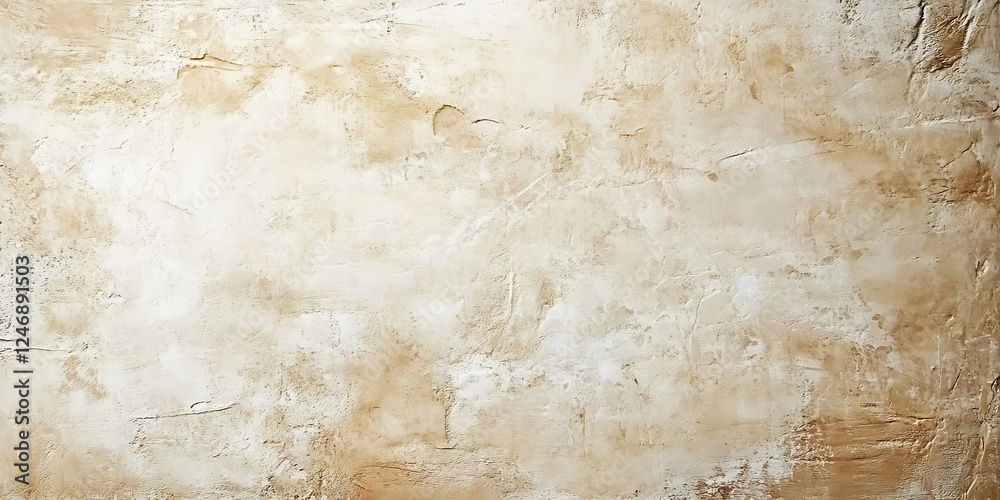 Fototapeta premium Vintage Textured Antique Beige Grunge Wall Background with Rustic Patina for Design Projects : Generative AI