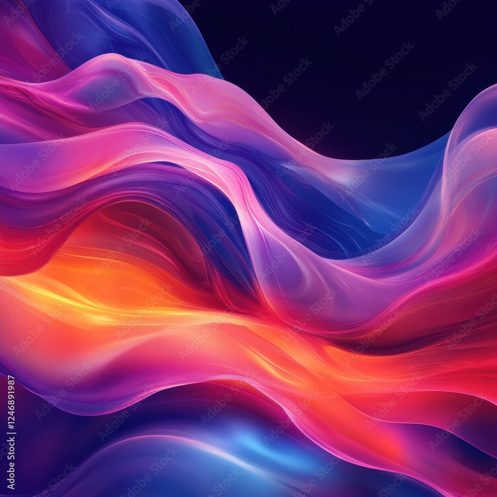 Dynamic Abstract Fluid Forms Representing Enterprise Technology Aesthetics in a Dreamlike Environment Dynamic Abstract Fluid Forms Representing Enterprise Technology Aesthetics in a Dreamlike Environment
