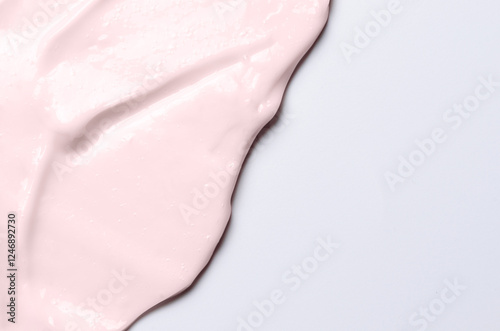 The texture of a cosmetic cream or balm. Copy space photo